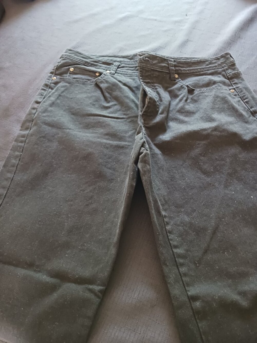 Faded Glory black denim jeans, Size 16